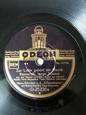 Zur Liebe gehört ein Hauch Romantik Slowfox Hans Söhnker R. Renard Odeon 1938