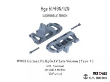 1/35 WWII German Panzer IV Movable Track Late Model Type 7 3D Prin Plastikmodell