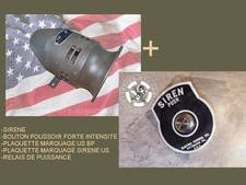 KIT SIRENE 6V METALL US VINTAGE 150DB Jeep Willys GPW Dodge