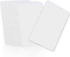 Weiße PVC Plastikkarten CR80