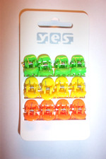 12 kleine Haarspange Grün