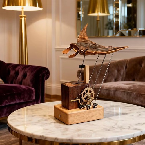 Holz manta ray automaton - manta,