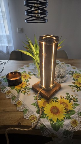 Led tischlampe unikat aus - tischlampe,