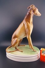 Greyhound Windhund Figur Hund Porzellanfigur porzellan zsolnay 1930 ungarn
