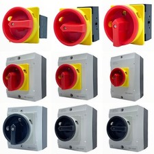 Hauptschalter Lasttrennschalter 10 - 63A Reparaturschalter Gehäuse Not-Aus 3Pol