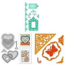 Stanzschablone Rahmen Ecken