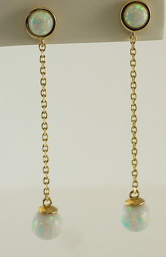 585 gold haenger paar opal - 585,