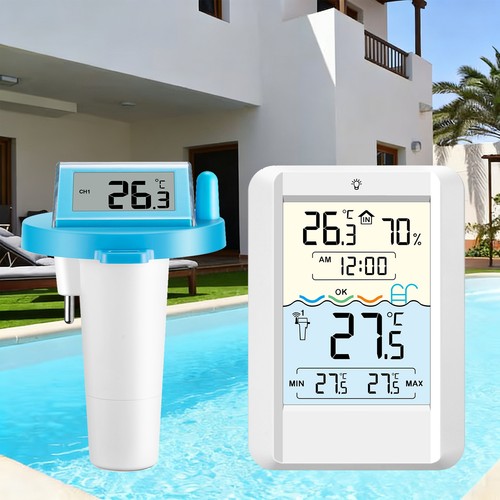 Solar pool thermometer - solar,