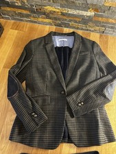 Esprit Kostüm Gr 38 Karo S Herbst Blazer Jacke Rock Sakko Business