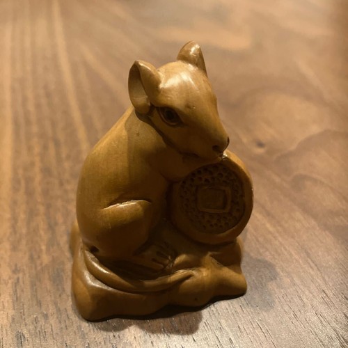 Netsuke maus nezumi buchsbaum - netsuke,