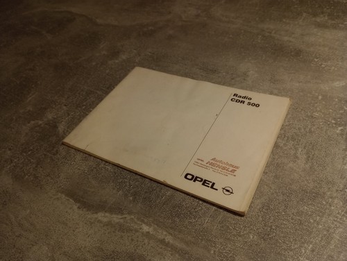 Opel radio cdr 500 - opel,