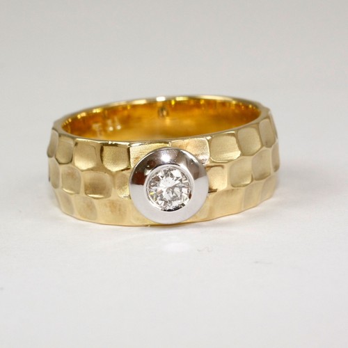 Gehämmerte oberfläche ring - gehämmerte,