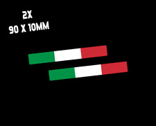 ITALIEN Flagge 2x Streifen SpiegelAufkleber Motorrad Auto Helm Tuning Fahne