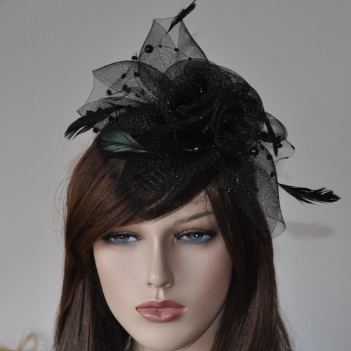 Haarreif fascinator schleier - fascinator,