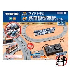 TOMIX Spur N breite Straßenbahn Modelleisenbahn Betriebsset 90099 grau