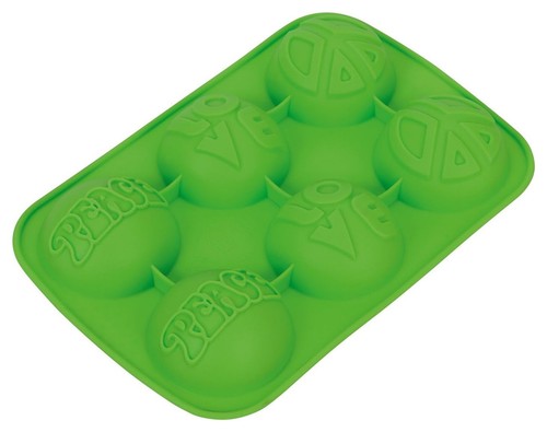 6er silikon backform peace - 6er,