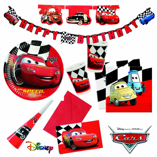 Cars red geschirr deko - cars,