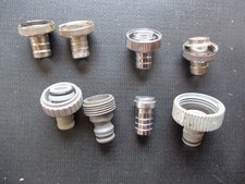 8 x Diverse Schlauchanschlüsse Metall und Kunststoff 1/2“ 3/4“ f. Wasserhahn
