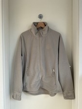 FELIX BÜHLER Damen Fleece Pullover Jacke XL Taupe Reißverschluss Dickes Fleece