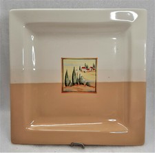Square plate with picture