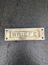 Alt Briefeinwurf Briefkasten Briefschlitz Briefklappe Altbau Tür 30ziger Jahre#2