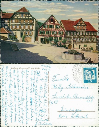 Ansichtskarte schiltach - ansichtskarte,