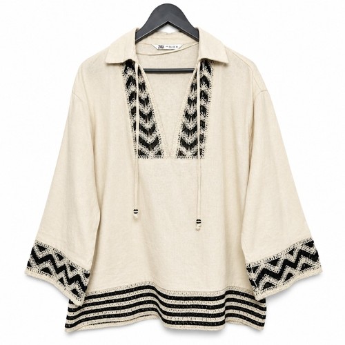 Zara leinen top damen - zara,