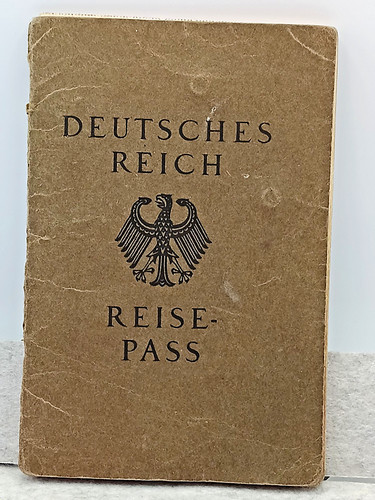 Reisepass deutsches reich - reisepass, 1936