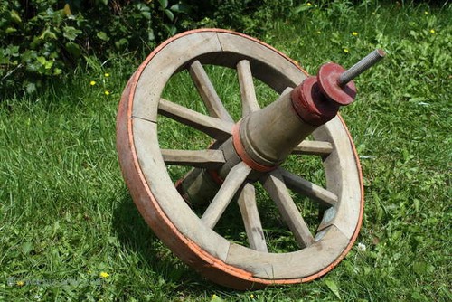 Selten antikes holzrad - selten!, /