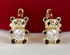 Luxus Bär Ohrringe Creolen