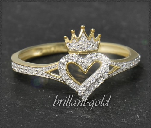 Herz krone claddagh - herz, mit