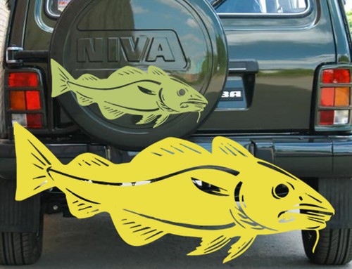 Angeln dorsch fisch aufkleber - angeln,
