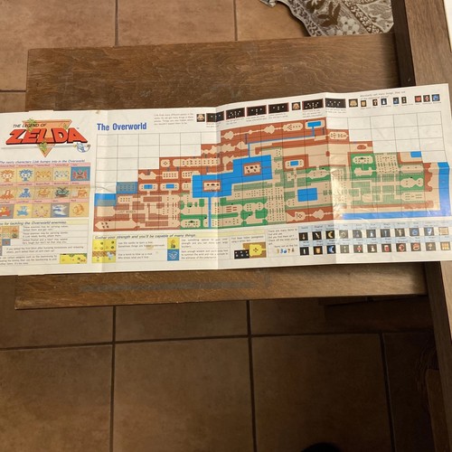 Legend zelda map - zelda, nes