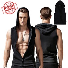 Sleeveless Zipper Hoodie