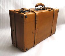 KOFFER Reisekoffer ANTIK Lederkoffer RARITÄT Leder OLDTIMER Deko CABRIO Top 3781