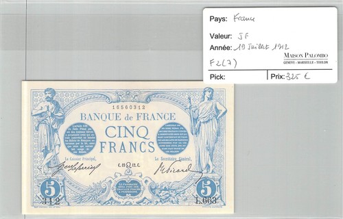 Billet france francs 19 - france,