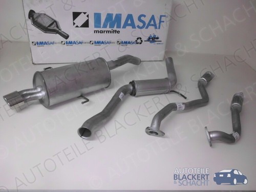 Imasaf auspuffanlage komplett - auspuffanlage,