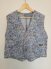 gemusterte Jeansweste 