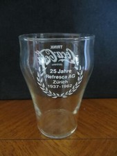 Altes Coca-Cola Glas Zürich 1962 Schweiz 25 Jahre Refresca AG 0,1l glass lot f
