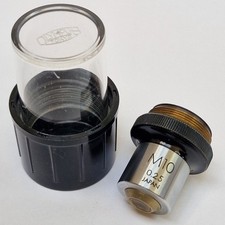 Olympus M10 / 0,25 10x Mikroskop Objektiv, sehr guter Zustand, mit Kanister