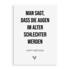 Geburtstagskarte schlechte