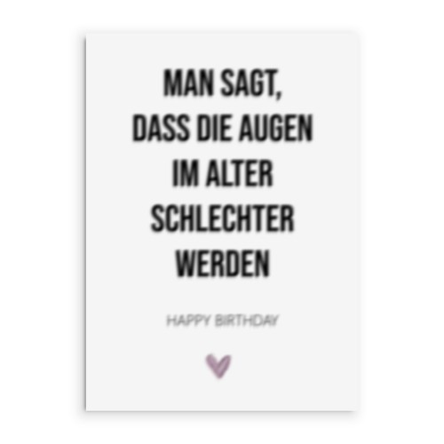 Geburtstagskarte schlechte