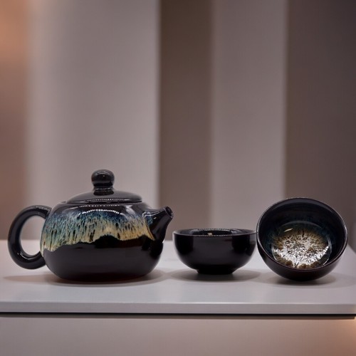 Teekannen set mit schwarzer - mit,
