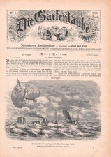Sturmflut bei Hamburg 1894 im Dezember - 1895 - Historisches Titelblatt ~22x31cm