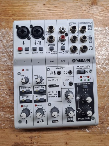 Yamaha ag06 mischpult weiß - yamaha,