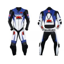 Neu Suzuki GXSR Motorrad Biker Einteiler Herren Motorrad Leder Rennkombi