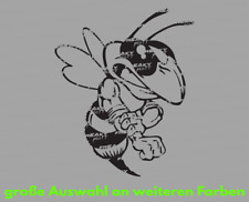 Angry Bee Böse Biene Wespe Hornisse Aufkleber Sticker Vespa