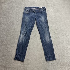 DIESEL Damen Jeans Hose NEVY W29 L32 Skinny Fit Slim Stretch 26219 Blau Denim