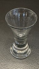 Biedermeier Glas Kutscherglas, Wachtmeister 19.Jh. Abriss Glas Altes Schnapsglas