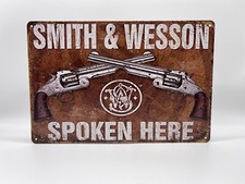 Blechschild Smith & Wesson